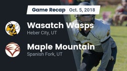 Recap: Wasatch Wasps vs. Maple Mountain  2018