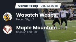 Recap: Wasatch Wasps vs. Maple Mountain  2018