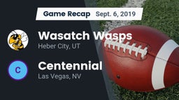Recap: Wasatch Wasps vs. Centennial  2019