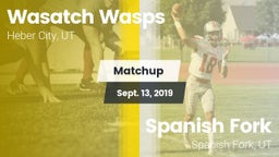 Matchup: Wasatch Wasps vs. Spanish Fork  2019