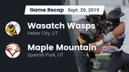 Recap: Wasatch Wasps vs. Maple Mountain  2019