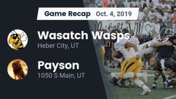 Recap: Wasatch Wasps vs. Payson  2019