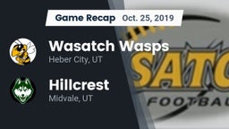 Recap: Wasatch Wasps vs. Hillcrest   2019