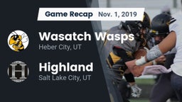 Recap: Wasatch Wasps vs. Highland  2019