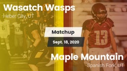 Matchup: Wasatch Wasps vs. Maple Mountain  2020