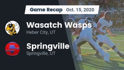 Recap: Wasatch Wasps vs. Springville  2020