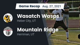 Recap: Wasatch Wasps vs. Mountain Ridge  2021