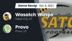 Recap: Wasatch Wasps vs. Provo  2021