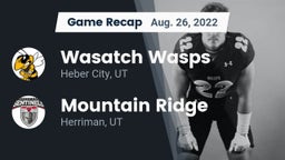 Recap: Wasatch Wasps vs. Mountain Ridge  2022