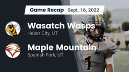Recap: Wasatch Wasps vs. Maple Mountain  2022