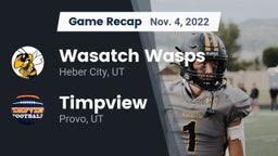 Recap: Wasatch Wasps vs. Timpview  2022