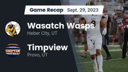 Recap: Wasatch Wasps vs. Timpview  2023