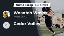 Recap: Wasatch Wasps vs. Cedar Valley 2023