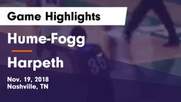 Hume-Fogg  vs Harpeth  Game Highlights - Nov. 19, 2018