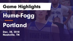 Hume-Fogg  vs Portland  Game Highlights - Dec. 28, 2018