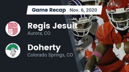 Recap: Regis Jesuit  vs. Doherty  2020