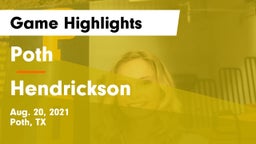 Poth  vs Hendrickson  Game Highlights - Aug. 20, 2021