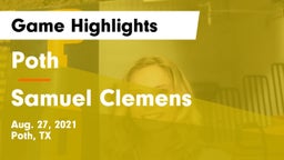 Poth  vs Samuel Clemens  Game Highlights - Aug. 27, 2021