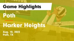 Poth  vs Harker Heights  Game Highlights - Aug. 18, 2022