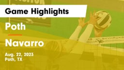 Poth  vs Navarro  Game Highlights - Aug. 22, 2023