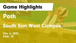 Poth  vs South San West Campus Game Highlights - Oct. 6, 2023