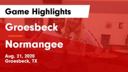 Groesbeck  vs Normangee  Game Highlights - Aug. 21, 2020