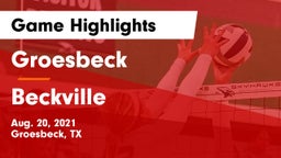 Groesbeck  vs Beckville  Game Highlights - Aug. 20, 2021