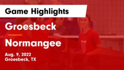 Groesbeck  vs Normangee  Game Highlights - Aug. 9, 2022