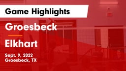 Groesbeck  vs Elkhart  Game Highlights - Sept. 9, 2022