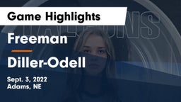 Freeman  vs Diller-Odell  Game Highlights - Sept. 3, 2022