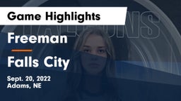 Freeman  vs Falls City  Game Highlights - Sept. 20, 2022