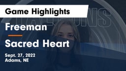 Freeman  vs Sacred Heart  Game Highlights - Sept. 27, 2022