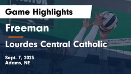 Freeman  vs Lourdes Central Catholic  Game Highlights - Sept. 7, 2023
