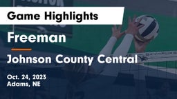 Freeman  vs Johnson County Central  Game Highlights - Oct. 24, 2023