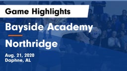 Bayside Academy  vs Northridge  Game Highlights - Aug. 21, 2020