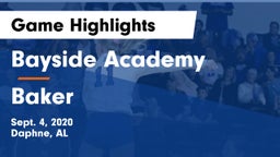 Bayside Academy  vs Baker  Game Highlights - Sept. 4, 2020