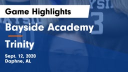 Bayside Academy  vs Trinity Game Highlights - Sept. 12, 2020