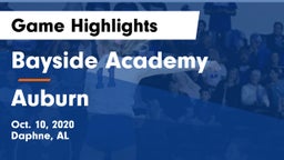 Bayside Academy  vs Auburn  Game Highlights - Oct. 10, 2020