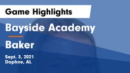 Bayside Academy  vs Baker Game Highlights - Sept. 3, 2021