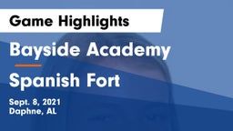 Bayside Academy  vs Spanish Fort Game Highlights - Sept. 8, 2021