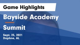 Bayside Academy  vs Summit Game Highlights - Sept. 25, 2021