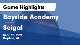 Bayside Academy  vs Seigal Game Highlights - Sept. 25, 2021
