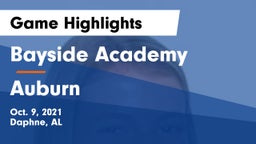 Bayside Academy  vs Auburn  Game Highlights - Oct. 9, 2021
