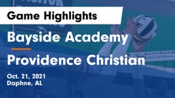 Bayside Academy  vs Providence Christian Game Highlights - Oct. 21, 2021