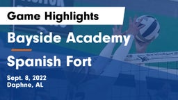 Bayside Academy  vs Spanish Fort  Game Highlights - Sept. 8, 2022