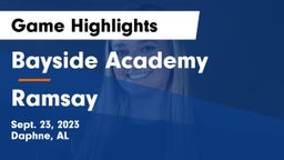 Bayside Academy  vs Ramsay  Game Highlights - Sept. 23, 2023