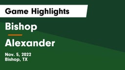 Bishop  vs Alexander  Game Highlights - Nov. 5, 2022