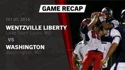 Recap: Wentzville Liberty  vs. Washington  2016