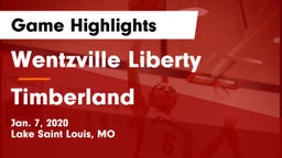 Wentzville Liberty  vs Timberland  Game Highlights - Jan. 7, 2020