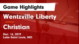 Wentzville Liberty  vs Christian  Game Highlights - Dec. 16, 2019